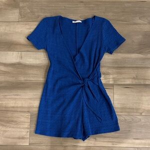 Zara Royal Blue Tie Romper